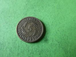 Dt. Reich 1925 D, 5 Reichspfennig