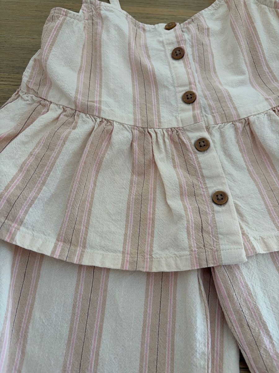 H&M Pantaloni: Ensemble rayé rose/beige taille 116 – Nuovo (secondo la descrizione) da Sion venduto da Nelsonkatz 1