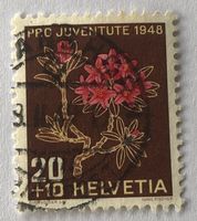 Nr.J 127 Alpenrose 1948 mit Stempel