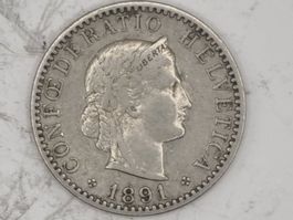20 rappen 1891
