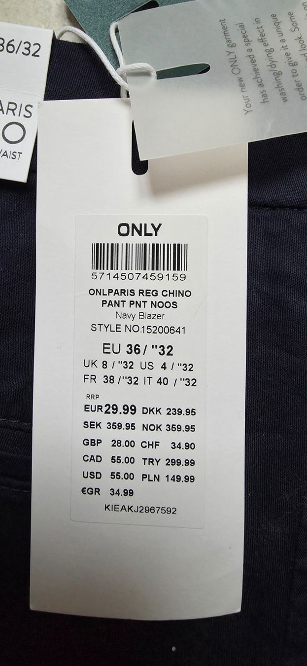 Only Hosen: Chino only 36/32 – Neu und originalverpackt aus Ste-Croix von kar_9x7w 3