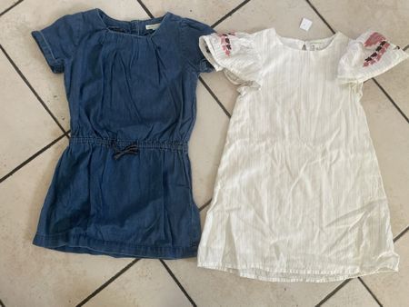 2 Vertbaudet Sommerkleider Set, Gr. 114, Top Zustand!