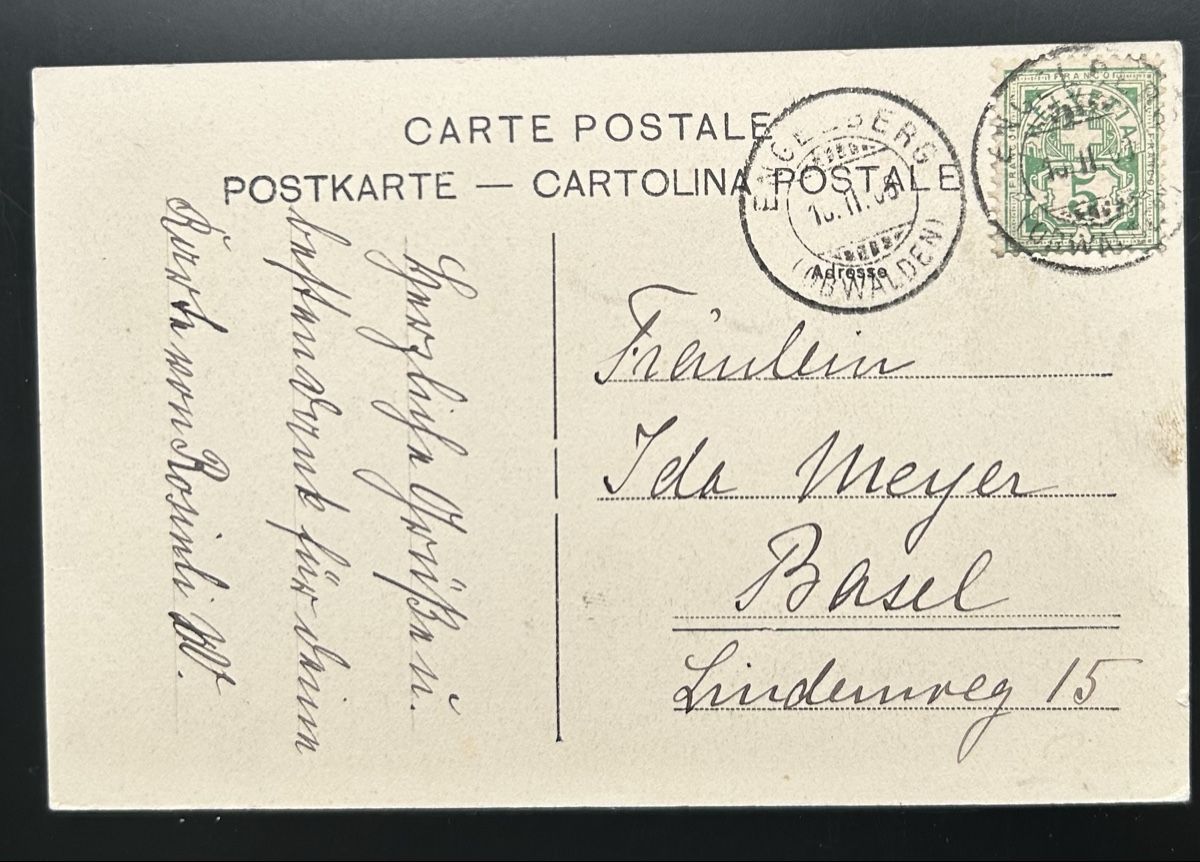 Cartoline postali: Engelberg Hotel Terminus  – Usato da Horw venduto da Tellbub 1