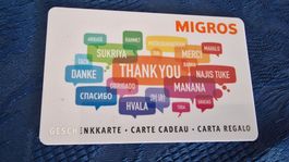 Migros Geschenkkarte leer, für Sammler
