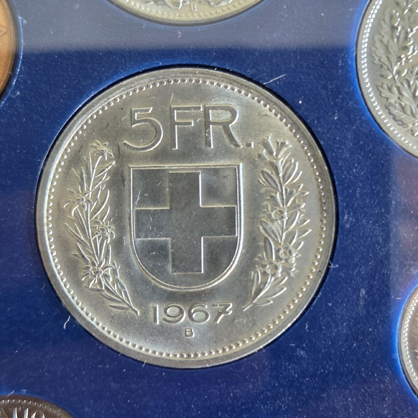 Tutti le monete: Silber CH Münzsatz 1967 Stempelglatz.. – Usato da Stans venduto da Ducati16 5