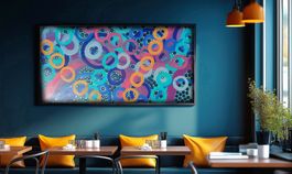 Abstrakt A1405⚡️Original-Acrylgemälde auf Leinwand 210cm
