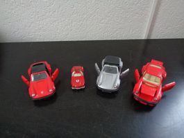 Modellauto Porsche (4 Stk.)