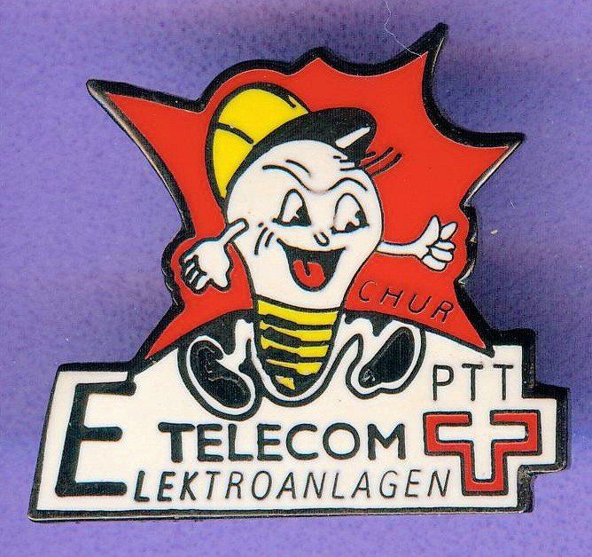 Placchette & Badge: PTT   TELECOM  ELEKTROANLAGEN – Usato da Winterthur venduto da Sammleroase