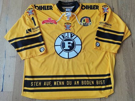 EV Füssen Gameworn Eishockey Trikot Toten Hosen