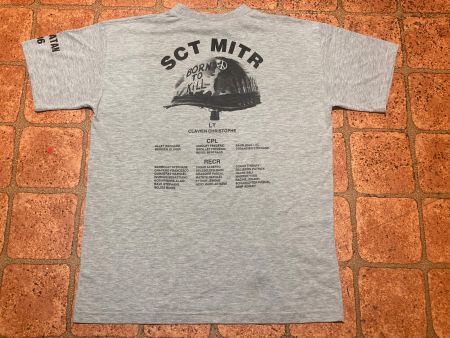 Vintage T-shirt 90s Schweizer Armee Vaud Savatan Gr.L