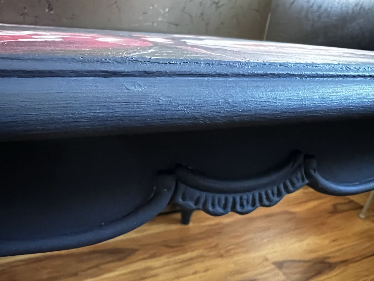 Tavoli: Couchtisch mit Blumenmuster  dunkelblau – Usato da Flurlingen venduto da MIPILG 6