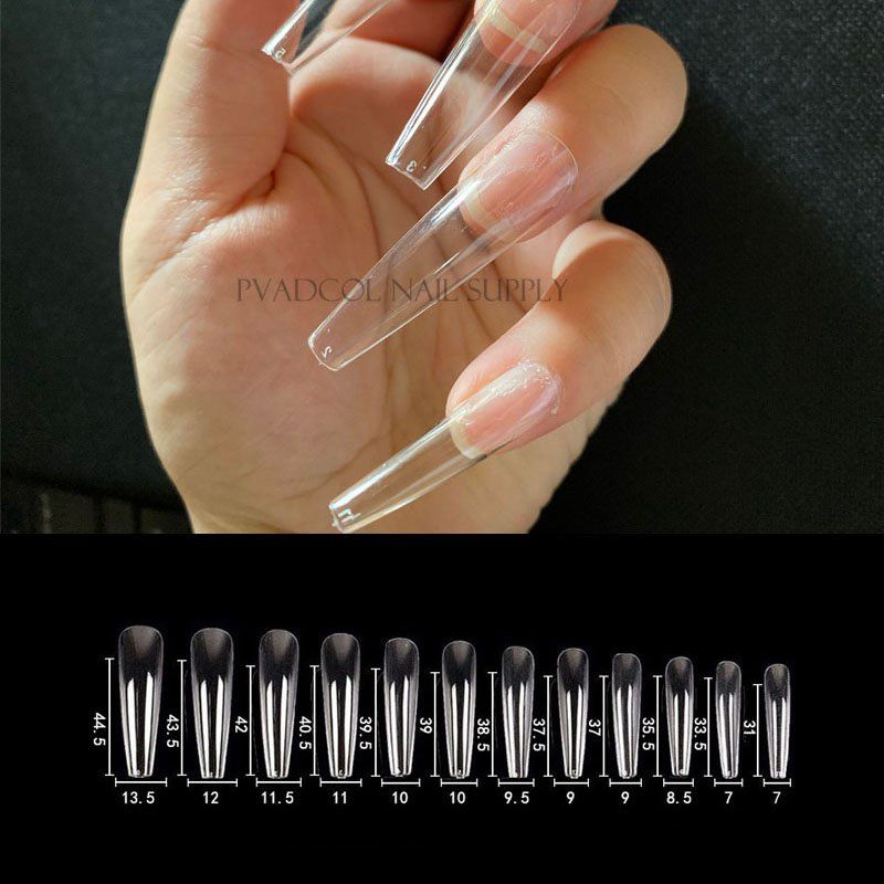 Unghie finte: Nail Tips Coffin Large Fullcover Press-On – Nuovo e nell'imballaggio originale da Riffenmatt venduto da Nail_Art_Outlet 1