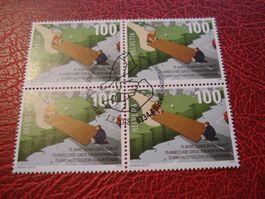 Marke 75 Jahre Berghilfe, 2018, FDC + Lose 4erblock ET-o