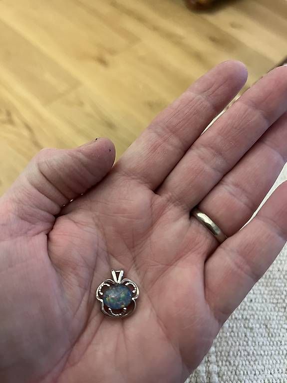 Anhänger: Pendentif avec opale en argent (800) – Gebraucht aus Le Lignon von nad_5yrd 2