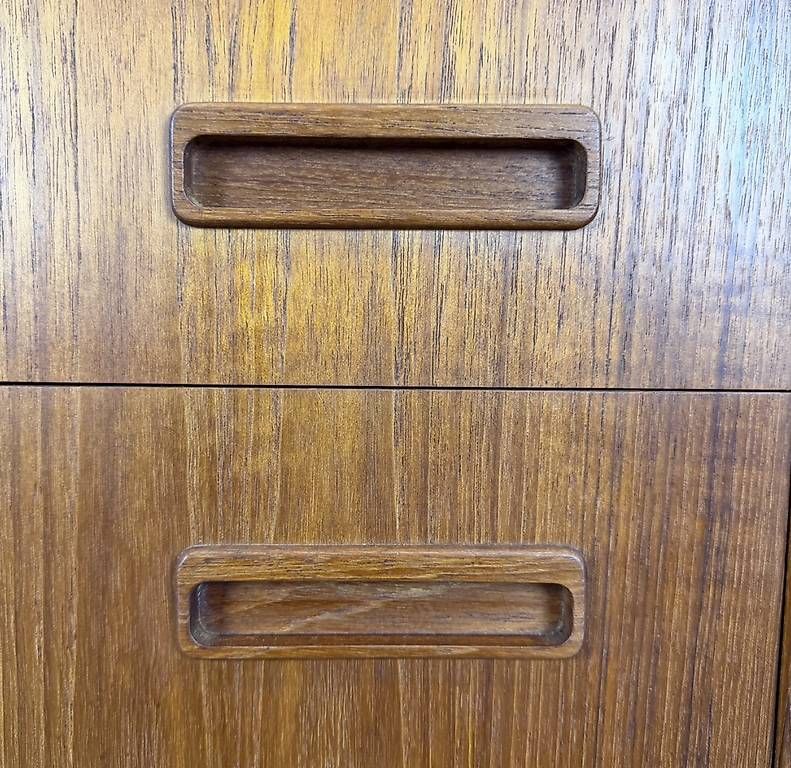 Cassettiere: Mid Century danish teak Highboard / drawer – Usato da basel venduto da vintory.ch 5