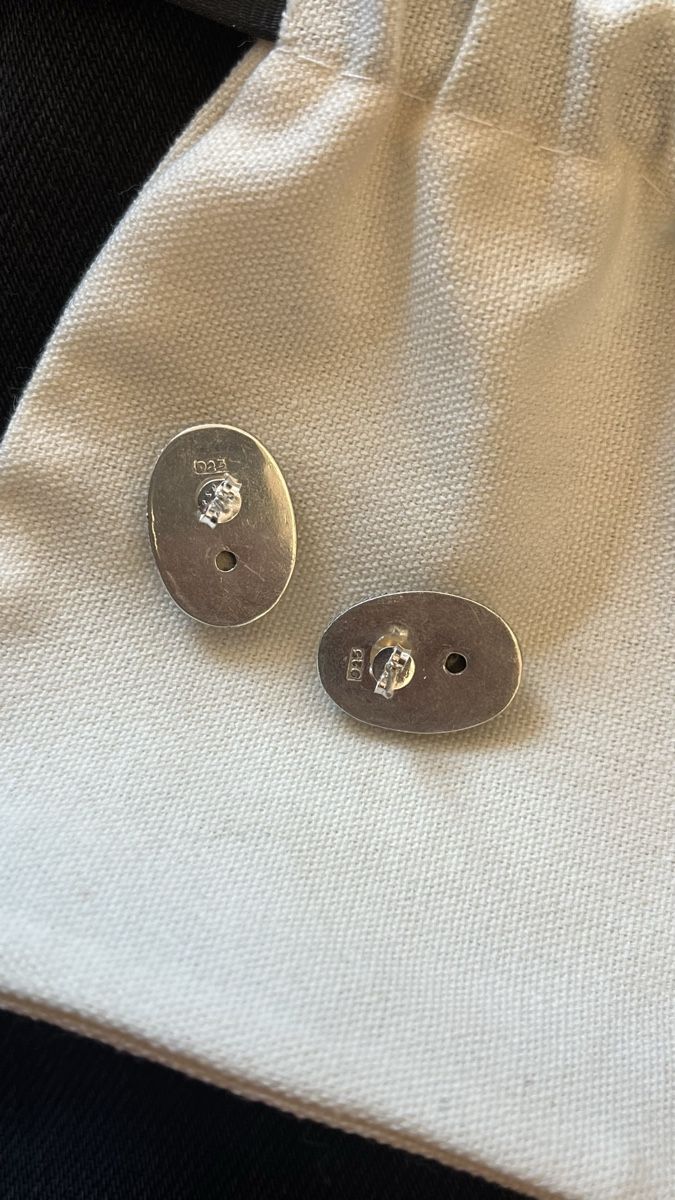 Orecchini pendenti & Orecchini a lobo: Orecchini ovali in argento 925 con decore floreale, – Usato da Lugano venduto da yul_fhg2 4