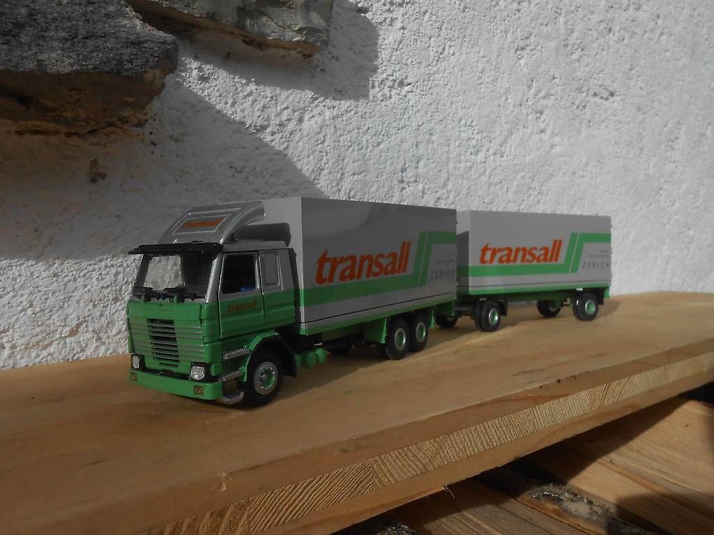 Tekno Kit di modellismo & Modellini statici: Scania 143 Transall Tekno WSI Conrad 1:50 – Nuovo e nell'imballaggio originale da Lessoc venduto da beletteman 2