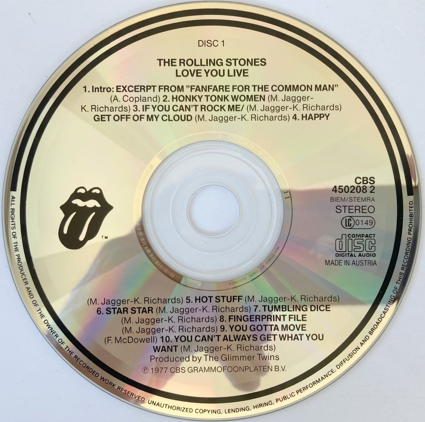 CD: ROLLING STONES - LOVE YOU LIVE – Usato da Bottens venduto da hotter-than-hell 2