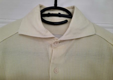 zitronengelbe Bluse / vintage Hemd made in Italy / Baumwolle