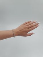 DIAMANT TENNISBRACELET IN 750 WEISSGOLD, 2.840 CT.