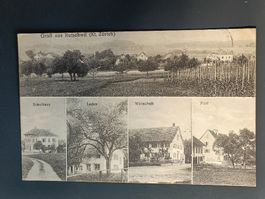 Alte PK / Gruss aus Rutschwil ZH Laden Wirtschaft Post 1921