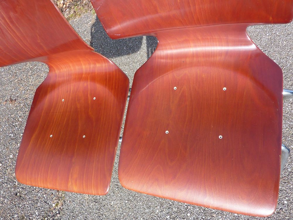 2 Stühle Stapelstühle Holzstühle stapelbar FLÖTOTTO PAGWOOD 5