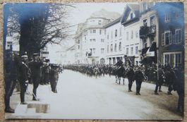 FOTO-AK SCHWEIZER MILITÄR PARADE OLTEN (?)