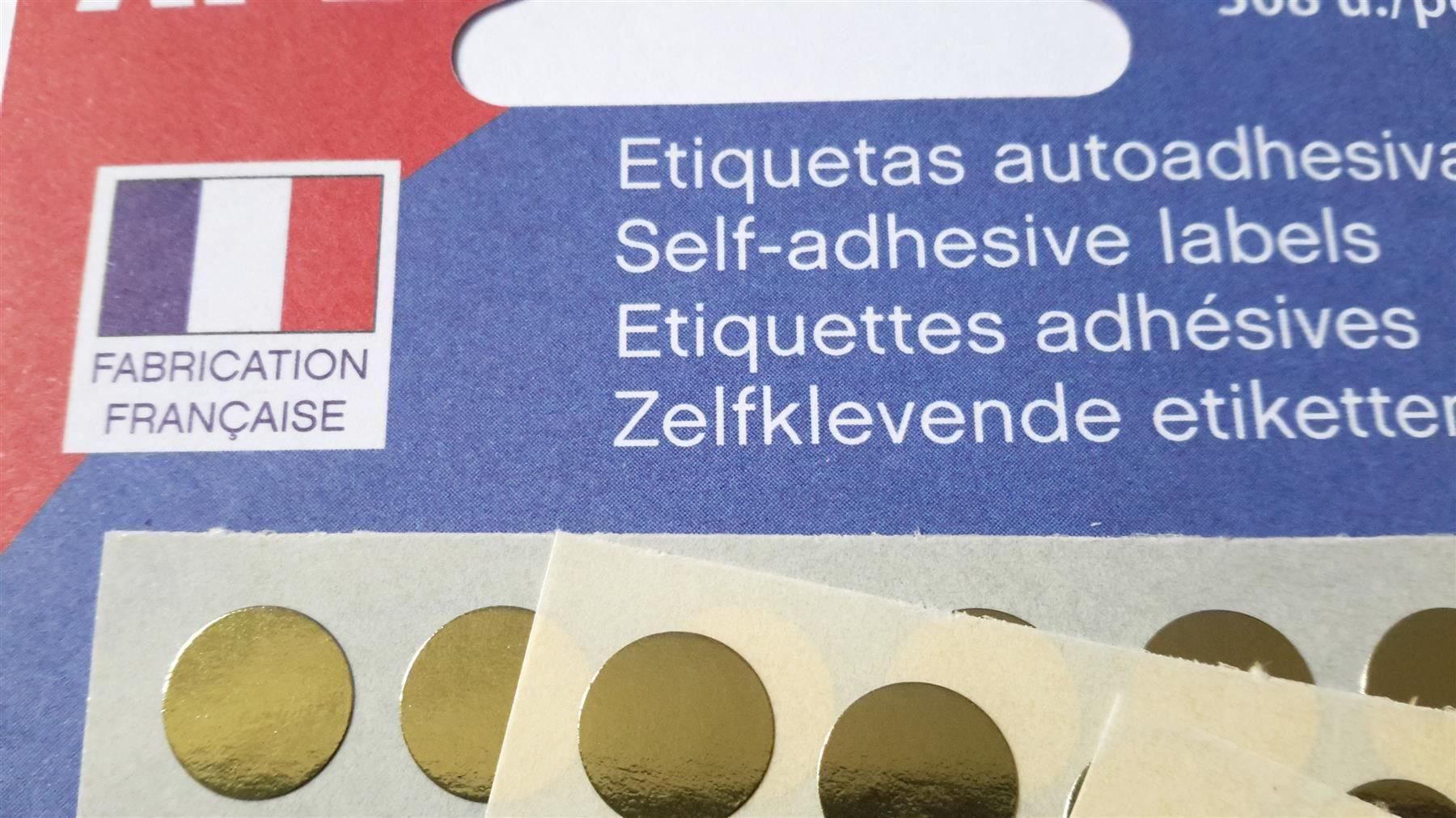 Sticker: Markierungspunkte, gold, 8mm, 308 Stück – Nuovo e nell'imballaggio originale da St. Gallen venduto da cointec 6