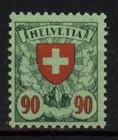 1924, Wappenmuster, 163, gewöhnliches glattes Papier 135.–**