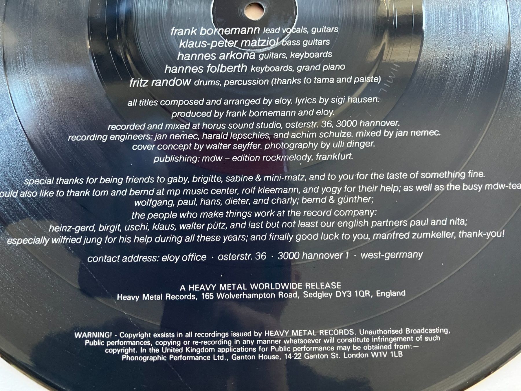 Schallplatten: Eloy – Gebraucht aus Aarwangen von Jukebox3 6