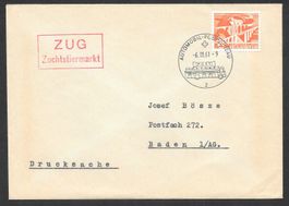 Sonderbrief A. 883 Zuchtstiermarkt Zug 6.9.1961