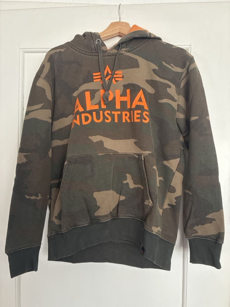 Alpha Industries Maglioni & Felpe: Kapuzenpullover Alpha Industries Camouflage Grösse M – Usato da Frauenfeld venduto da Wicky2950