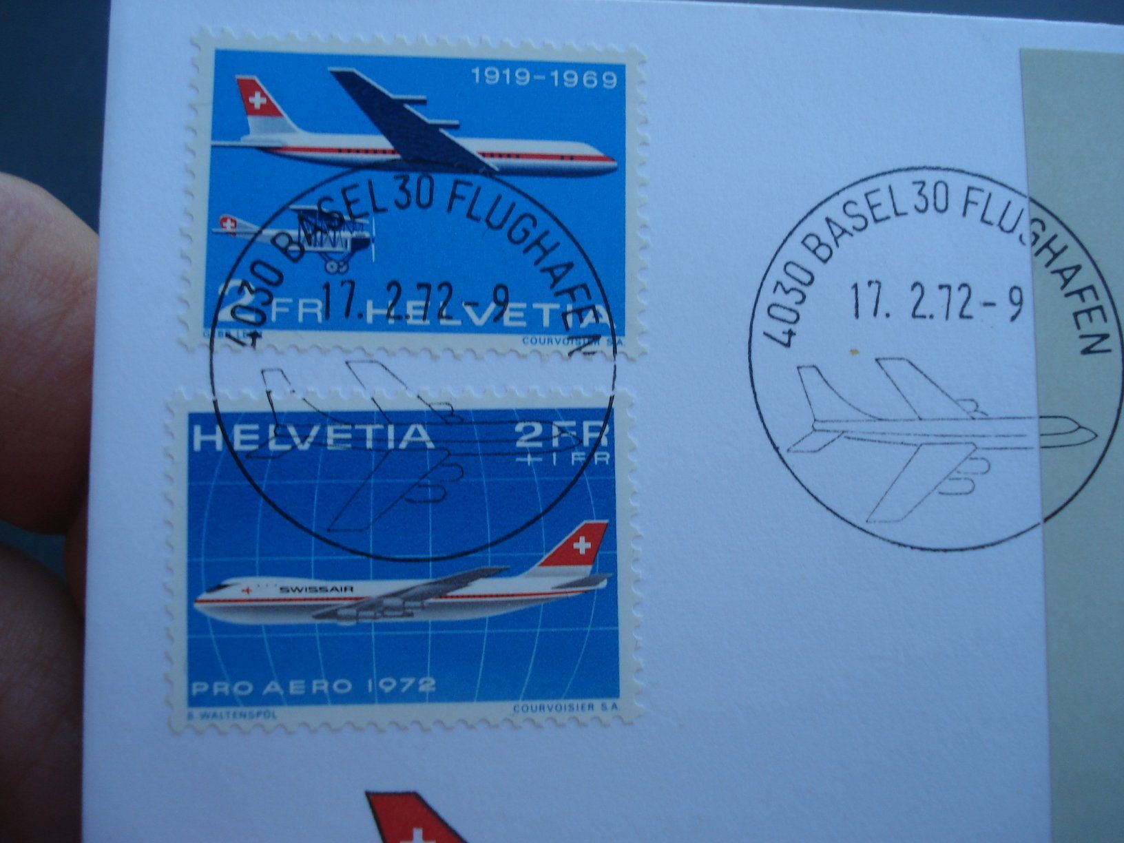 Tutti i francobolli: Sonderbrief 1972, Pro Aero , mit Vignettenblock – Usato da Niederwil AG venduto da morostahu 2