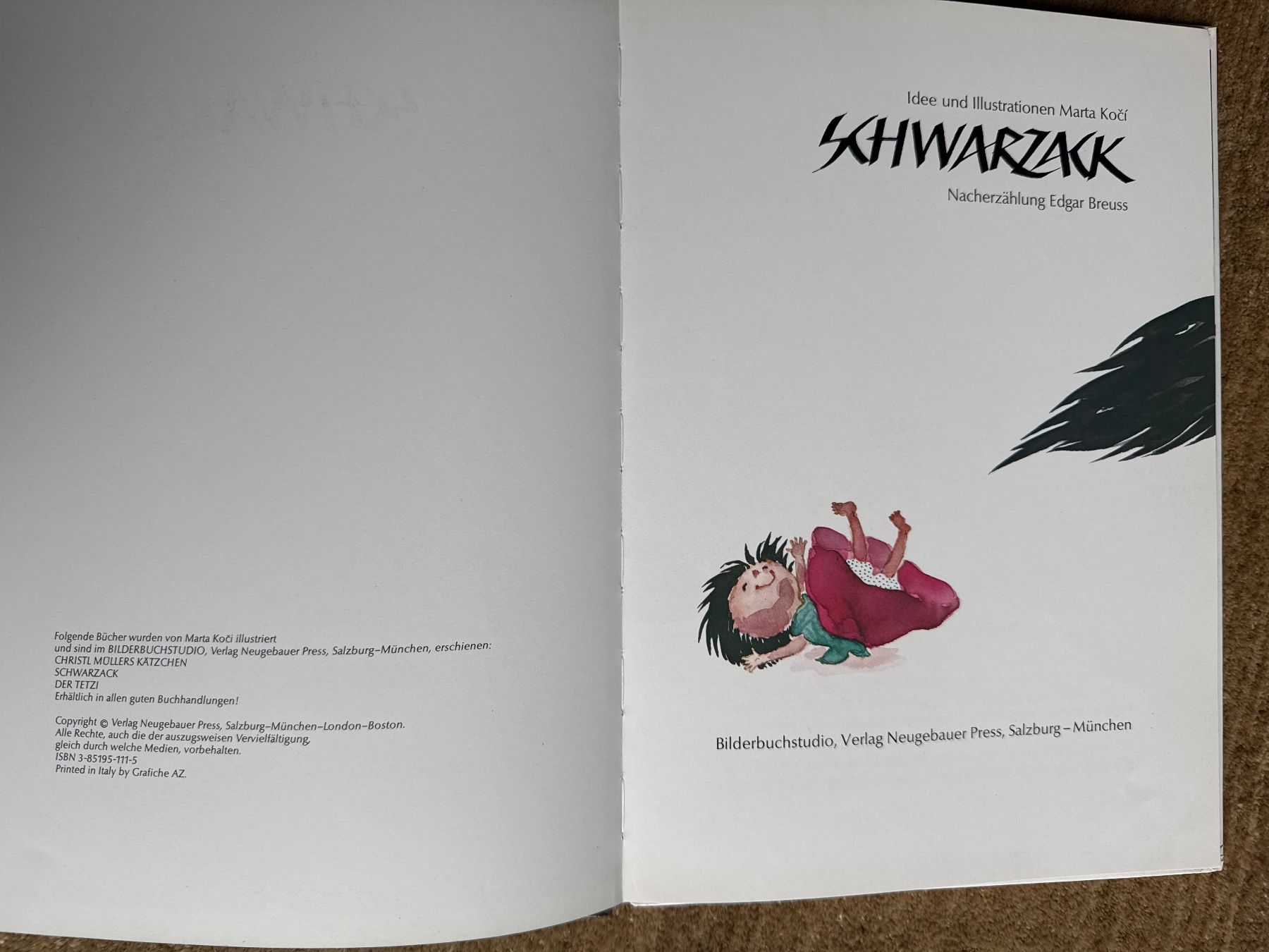 Bücher: Schwarzack - Marta Koči – Gebraucht aus Aarau von Kilauea 2