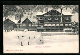 Adelboden, Hotel Adler im Winter, mit Wi