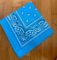 BANDANA MIT PAISLEY  PRINT, HELLBLAU NEU