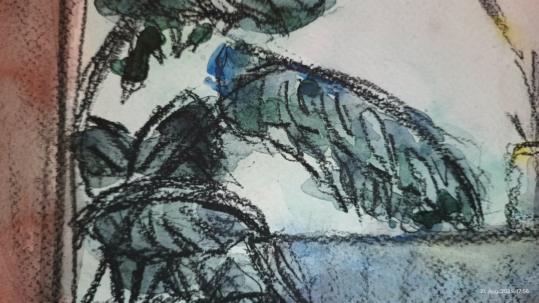 Dipinti: Studie "Malstudio", Kohle und Aquarell – Usato da Basel venduto da ann_frw2 1