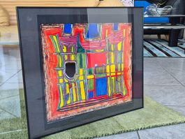 Hundertwasser 491: Windows in the Earth 1961, 1997 Print