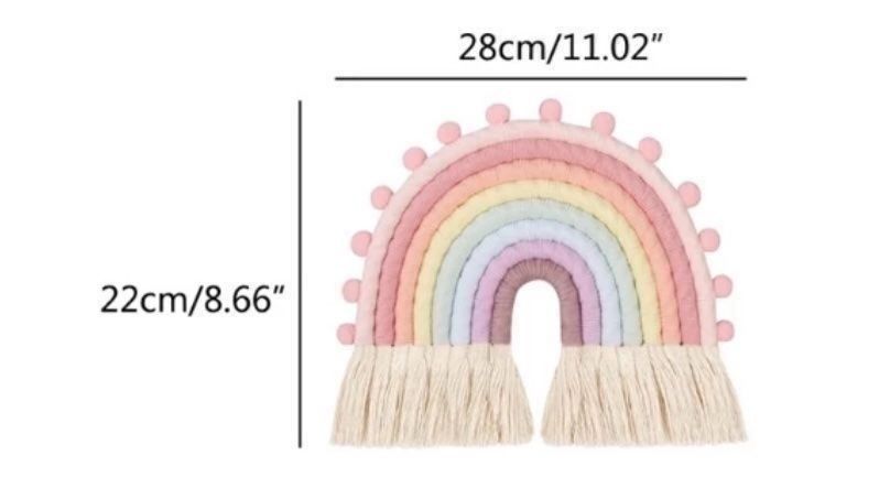 Alle Dekorationen: Makramee Regenbogen Color Wandbehang NEU – Neu und originalverpackt aus Lachen SZ von Luxolino 2