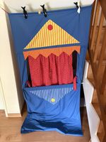 Puppet theatre with hand puppets for children