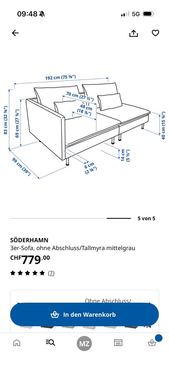 Ikea Divani: Söderhamn Sofa – Usato da Meiringen venduto da marinaz123 7