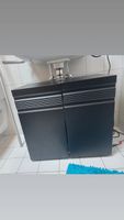 Waschbecken/Lavabounterschrank Schwarz