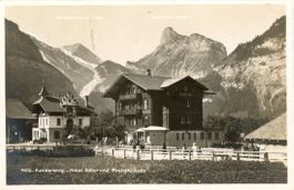 Kandersteg  BE  -   Postgebäude und Hôtel ADLER