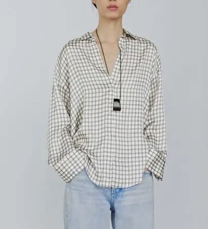  Massimo Dutti Hemd aus 100 % Viskose. Neu