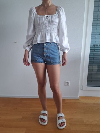 Top faithful the brand linen S weiss