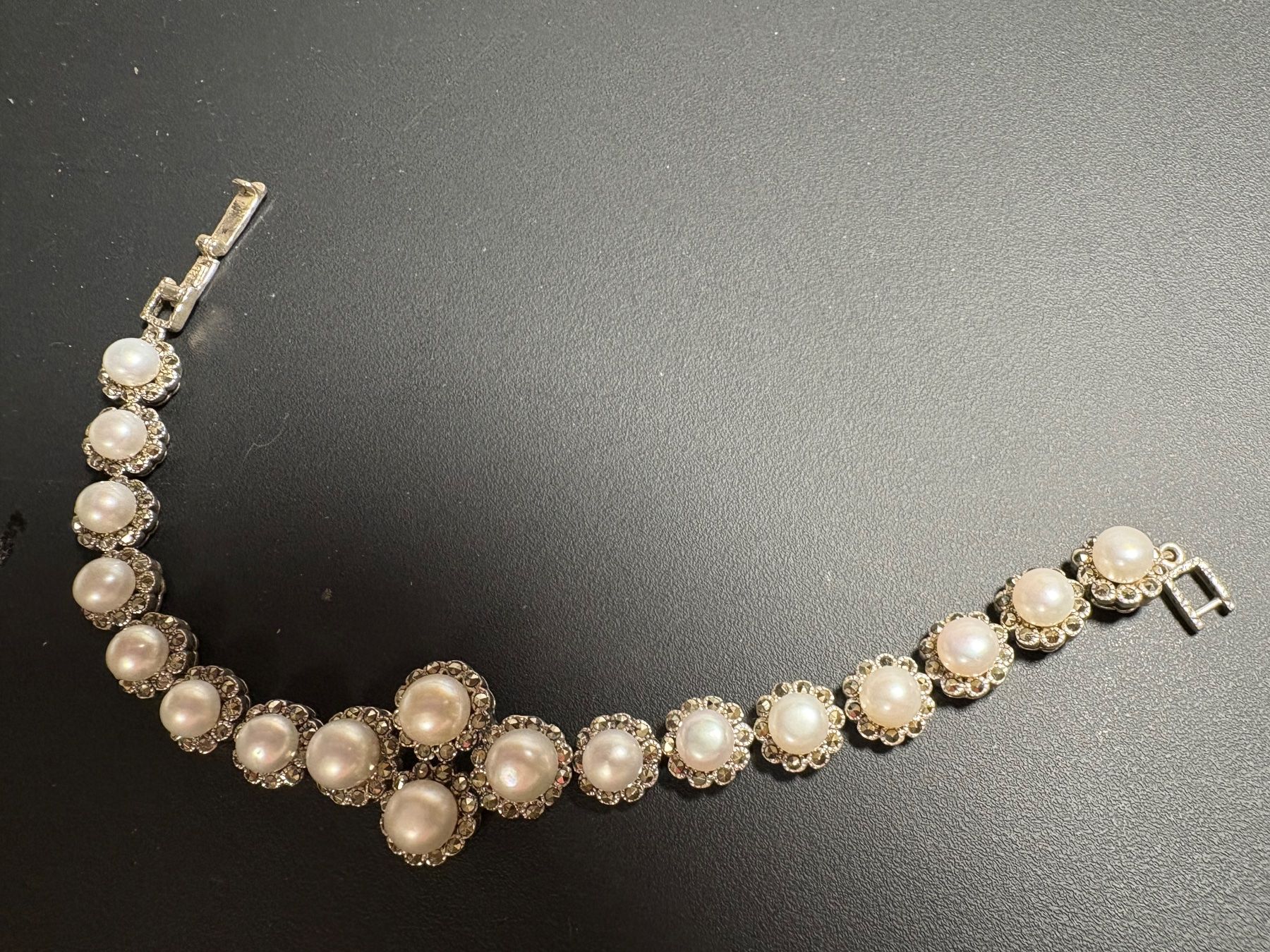 Bracciali & Braccialetti: Wunderschönes 925 Silberarmband mit echten Perlen – Usato da St. Peterzell venduto da verena40 6