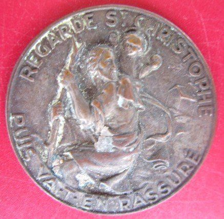 Medaglie: St. Christopherus  "Regarde St. Christophe" - KI generiert – Usato da Luzern venduto da Horoskop1