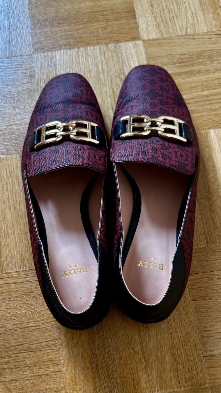 Bally Scarpe da donna: Bally Mocassin Monogramme Bordeaux – Nuovo (secondo la descrizione) da Sissach venduto da eva_9529 1