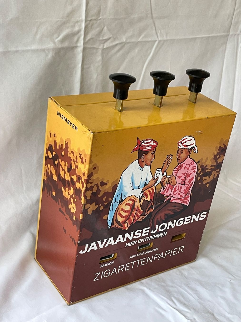 Sonstiges für die Gastronomie & Hotel: seltener Zigaretten Papier Automat Javaanse Vintage oldtimer – Gebraucht aus Mastrils von headturners 1