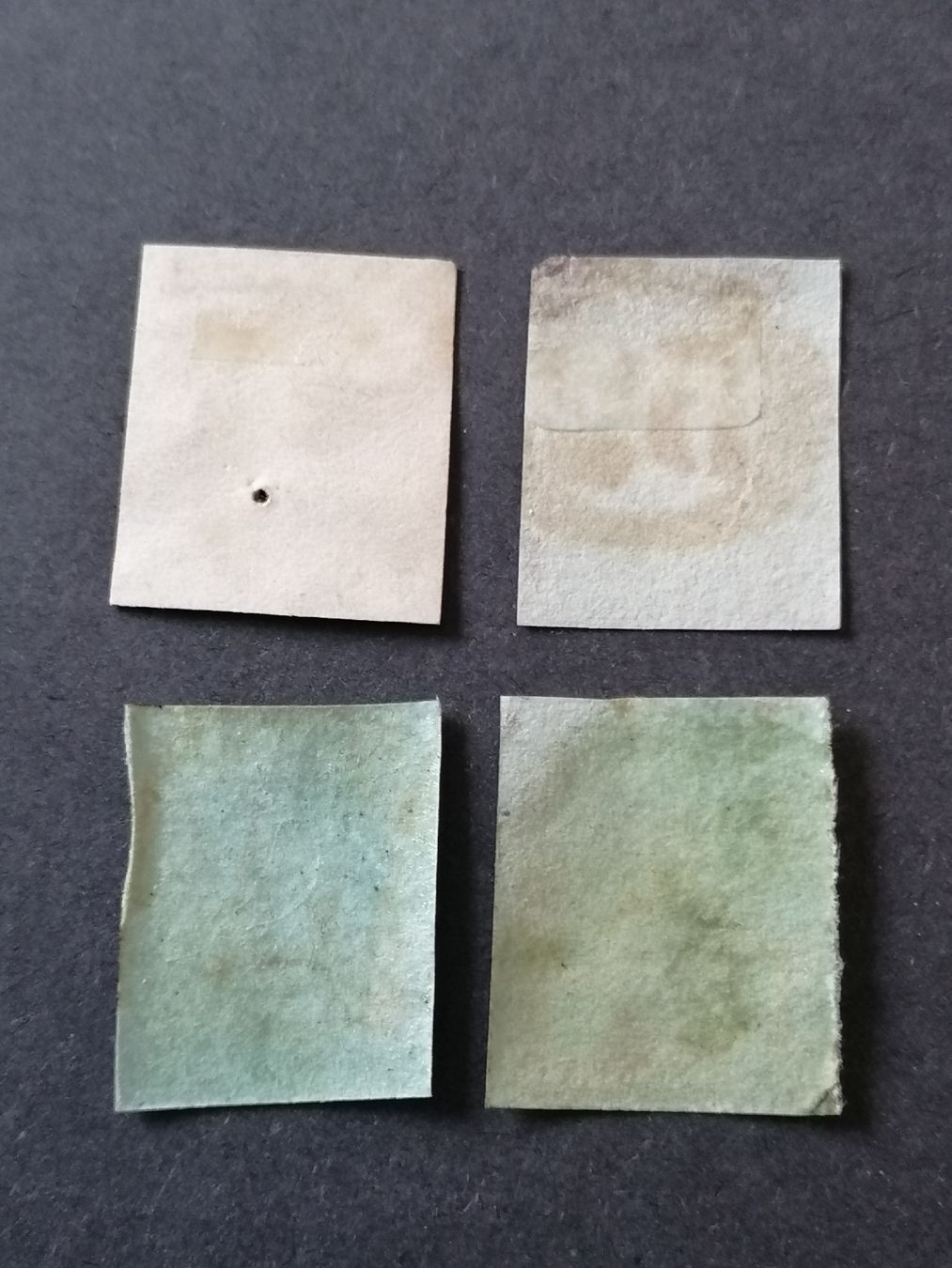 Alle Briefmarken: 4mal One Penny red 1841  – Gebraucht aus Happerswil von tschergi 1